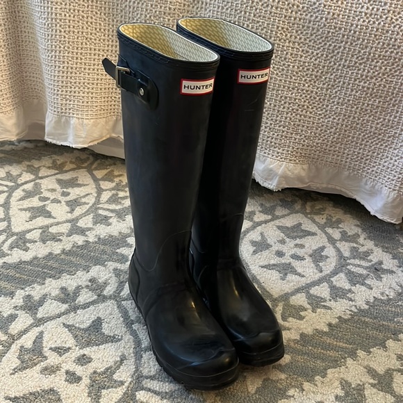 Original tall gloss Hunter Boots - Picture 1 of 4